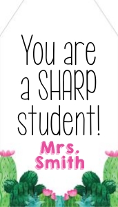 Cactus Classroom Favor Tag: Cactus Classroom Set