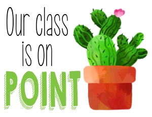 Cactus Classroom Signs2: Cactus Classroom Set
