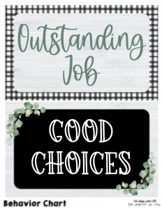 Farmhouse Classroom Behavior Chart: Farmhouse Classroom Behavior Chart