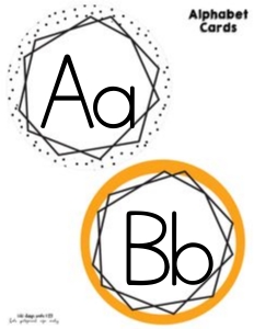 Bright Colors Classroom Alphabet design preview