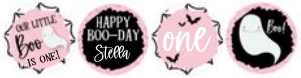Boo Day Pink 2" Circles: Boo Day Pink Cupcake Set