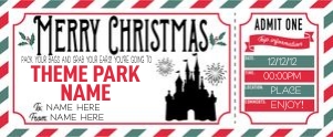 Christmas Voucher Theme Park 2 design preview