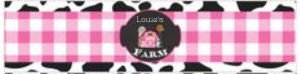 Farm Water Labels Pink design preview