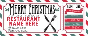 Christmas Voucher Restaurant 1 design preview