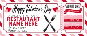 Valentines Voucher Restaurant 1 design preview