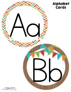 Camping Classroom Alphabet: Camping Classroom Set