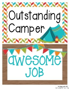 Camping Classroom Behavior Chart: Camping Classroom Set