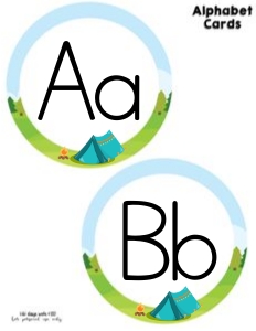 Camping Classroom Alphabet 2: Camping Classroom Set