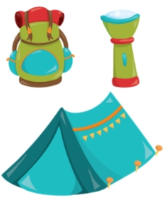Camping Classroom Cutouts: Camping Classroom Set
