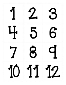 Camping Classroom Calendar Numbers: Camping Classroom Set