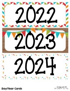 Camping Classroom Year Labels: Camping Classroom Set