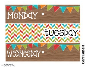 Camping Classroom Drawer Labels: Camping Classroom Set