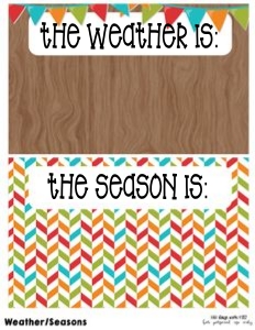 Camping Classroom Seasons/Weather: Camping Classroom Set