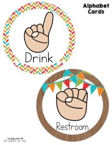 Camping Classroom Hand Signals: Camping Classroom Set