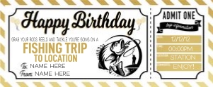 Birthday Gold Voucher Fishing 1: Birthday Gold Voucher Fishing 1