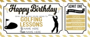 Birthday Gold Voucher Golf 2 design preview