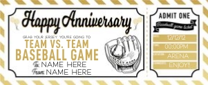 Anniversary Gold Voucher Baseball 1 design preview