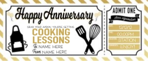 Anniversary Gold Voucher Cooking 1 design preview
