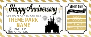 Anniversary Voucher Theme Park 2 design preview