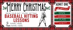 Christmas Voucher Baseball 2.2 design preview