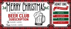 Christmas Voucher Beer 2 design preview