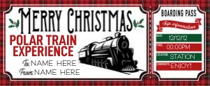 Christmas Voucher Train 2 design preview