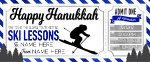 Hanukkah Voucher Ski Lessons 1 design preview