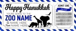 Hanukkah Voucher Zoo 1 design preview