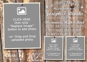 Rustic Graduation design preview