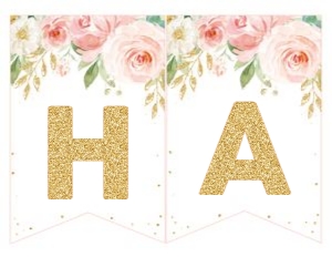 Floral Blush Banner: Floral Blush Party Package