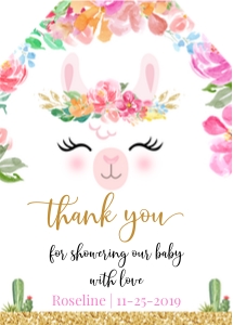 Llama favor tags design preview
