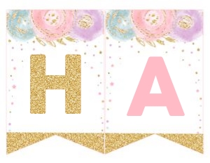 Unicorn banner 1: Unicorn Birthday Banner 1