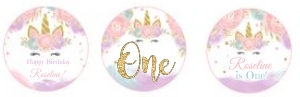 Unicorn Cupcake toppers 2 design preview