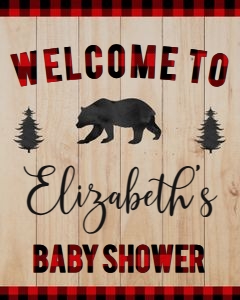 Lumberjack welcome sign 8x10: Lumberjack welcome sign