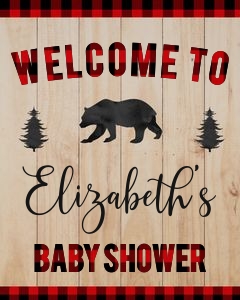 Lumberjack welcome sign 16x20: Lumberjack welcome sign