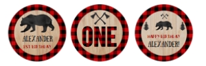 Lumberjack cupcake toppers: Lumberjack cupcake toppers