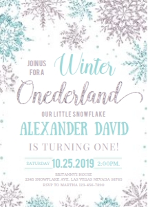 Winter onederland Blue and silver: Winter onederland blue and silver