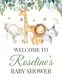 Safari Welcome sign 16x20 1A: Safari welcome sign 1A