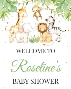 Safari welcome sign 16x20 3: Safari welcome sign 3