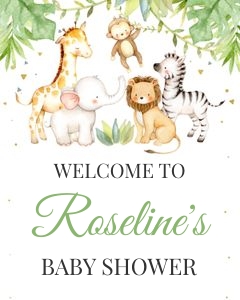 Safari welcome sign 8x10 3: Safari welcome sign 3