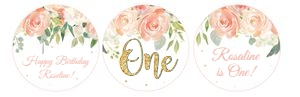 Peach and cream cupcake toppers design preview