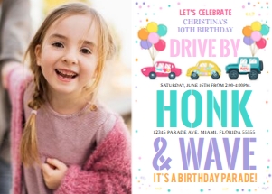Parade birthday invitation 2A Photo: Parade birthday invitation 2A Photo