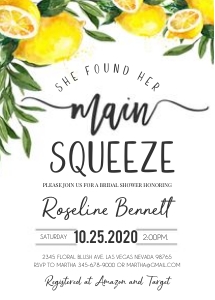 Main squeeze Invitation 4: Main squeeze Invitation 4