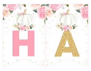 PG - Pumpkin Birthday banner design preview