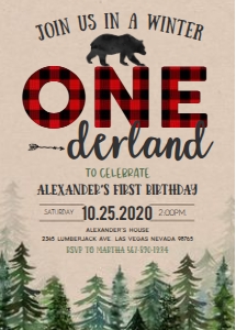 WOL - Winter onederland invitation: WOL - Winter onederland invitation