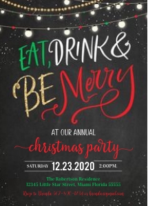 EDM - Eat, drink and be merry invitation: EDM - Eat, drink and be merry invitation