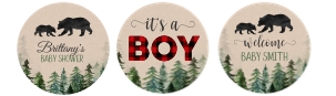 LBS - Lumberjack cupcake toppers design preview