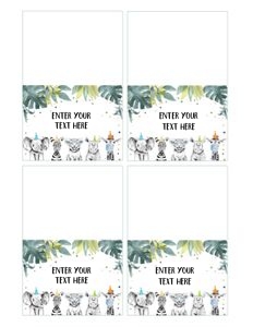 WO1 - Wild one food labels design preview