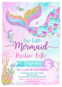 M1 - Mermaid invitation: M1 - Mermaid invitation