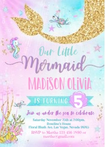 M3 - Mermaid invitation: M3 - Mermaid invitation